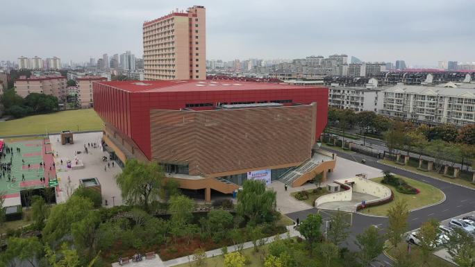 上海财经大学（国定路校区）航拍-体育馆3