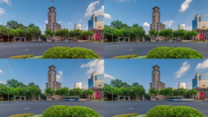 上海市自然博物馆固定镜头延时摄影