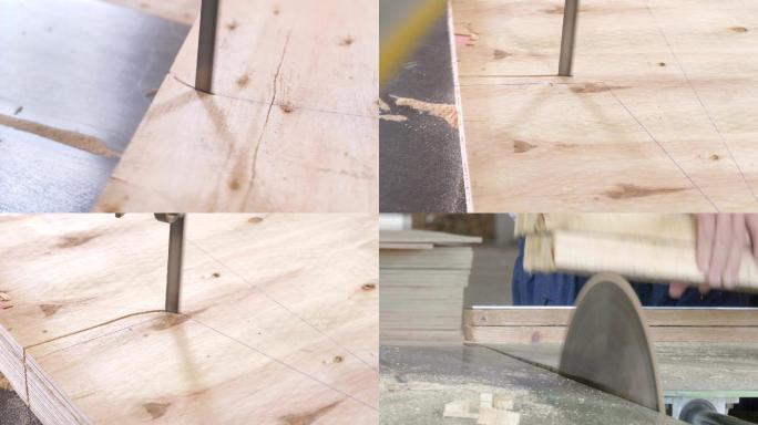 家具厂切木板，切木头