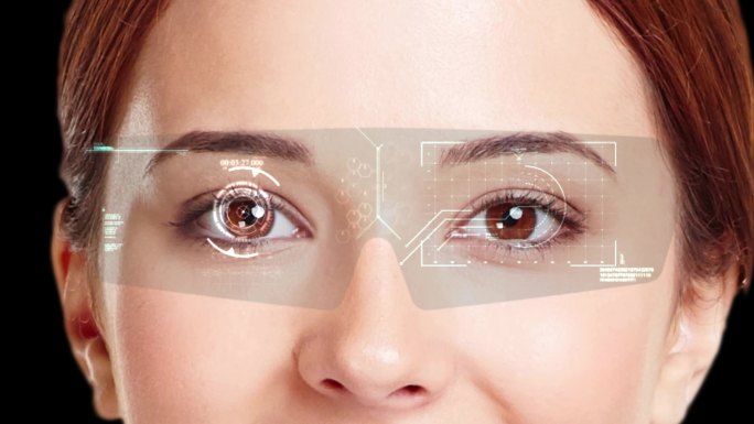 科幻科技vr虚拟透明眼镜