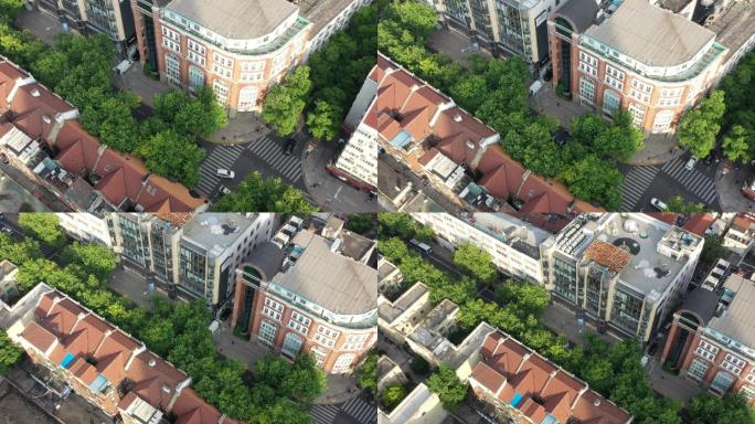 4K原素材-上海淮海中路商业街