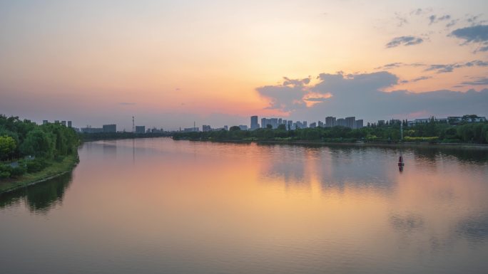 京杭大运河晚霞