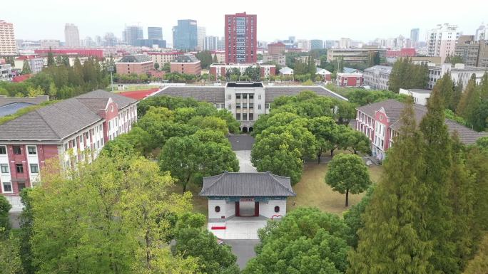 上海财经大学（国定路校区）航拍-正门6