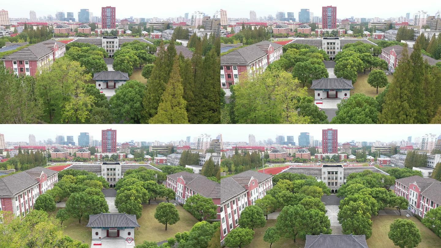 上海财经大学（国定路校区）航拍-正门6