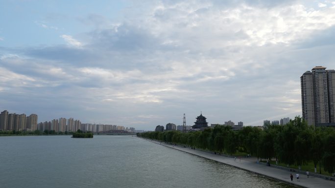 咸阳 咸阳湖 湖水 咸阳湖日落 湖面