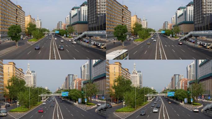 4K北京海淀区复兴路街景