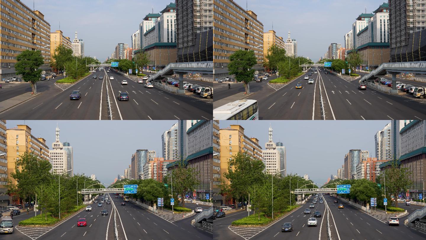 4K北京海淀区复兴路街景