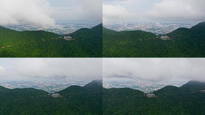 4K航拍延时素材 山顶延时