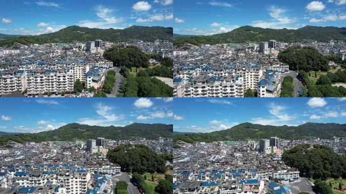 4K福建宁德柘荣城区航拍