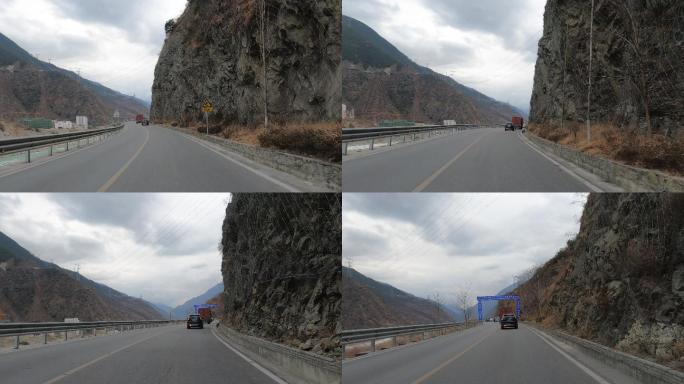 藏区自然风景国道公路