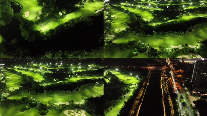 深圳沙河高尔夫球场夜景