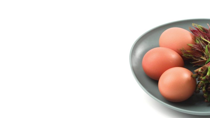 香椿鸡蛋食材特写特色
