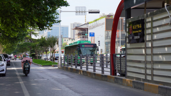 4K郑州BRT快速公交站台