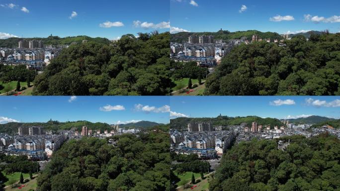 4K福建宁德柘荣城区航拍