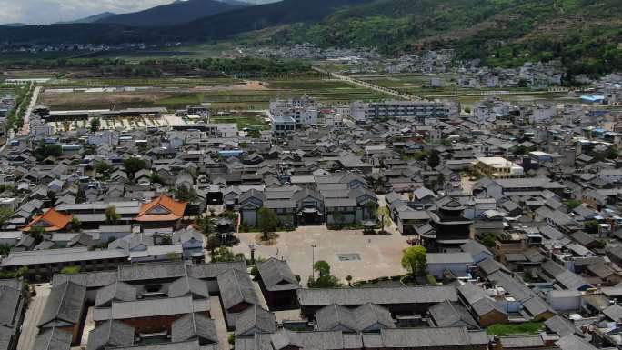 大理 剑川县 剑阳楼 剑川航拍 剑川县城