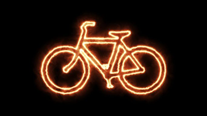 4K火焰描画光电自行车
