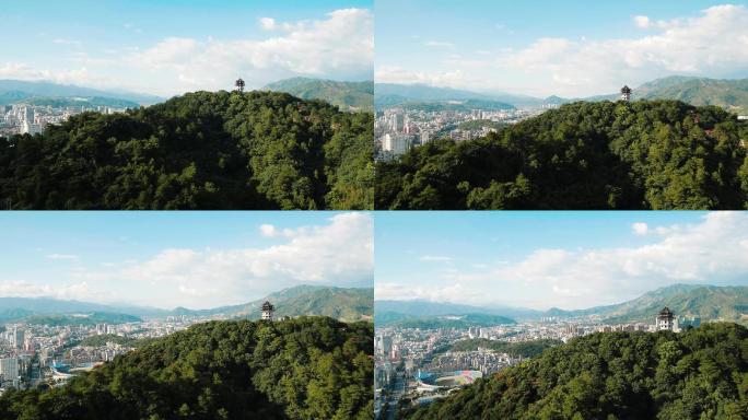 【4K】福建龙岩市城市建筑航拍1