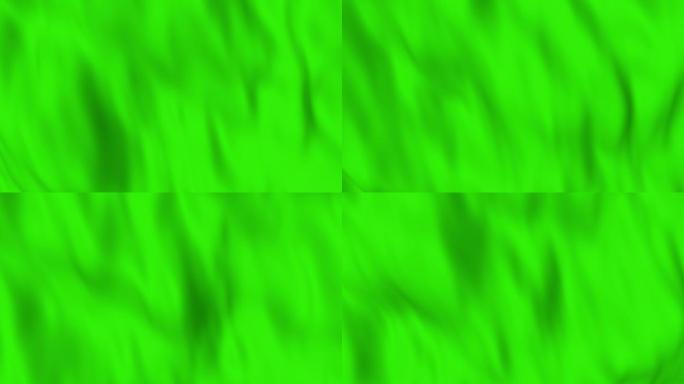 4K绿色绸布飘动循环1