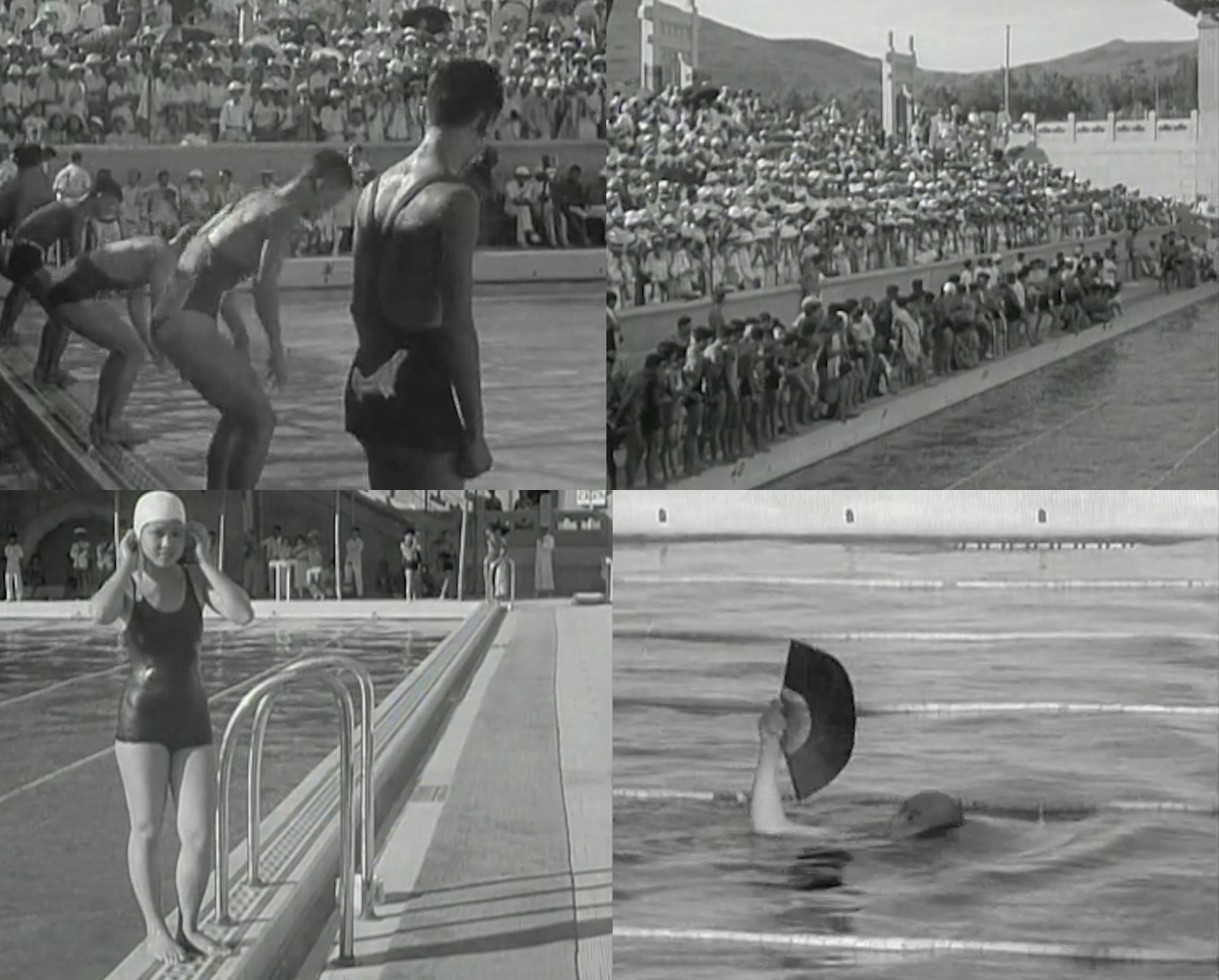 1934年南京游泳池表演