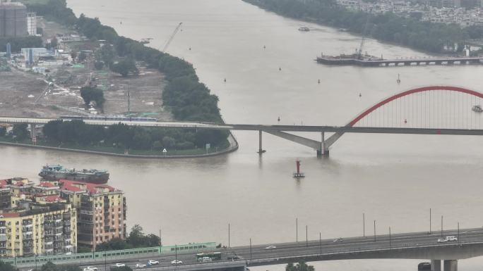 广州金沙洲大桥地铁路段全貌（御3）