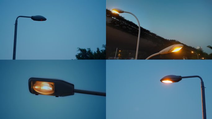 路灯亮起 路灯熄灭