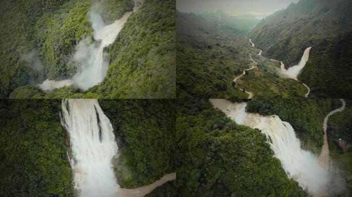 滴水滩瀑布航拍