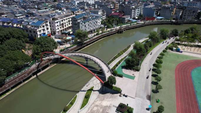 福建宁德柘荣城区航拍