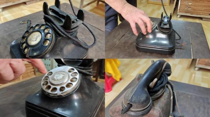 旧式拨号三十年代老款电话机收藏级电话机