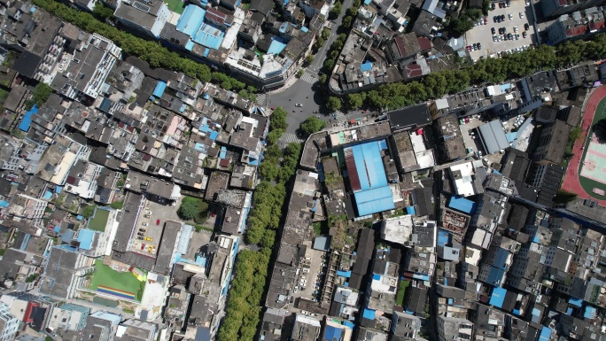 福建宁德柘荣城区航拍