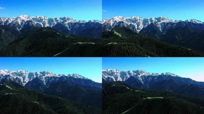 新疆天山果子沟航拍素材