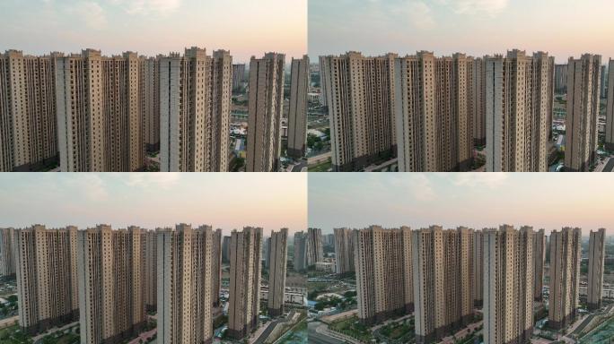 城市高楼住宅房地产航拍视频