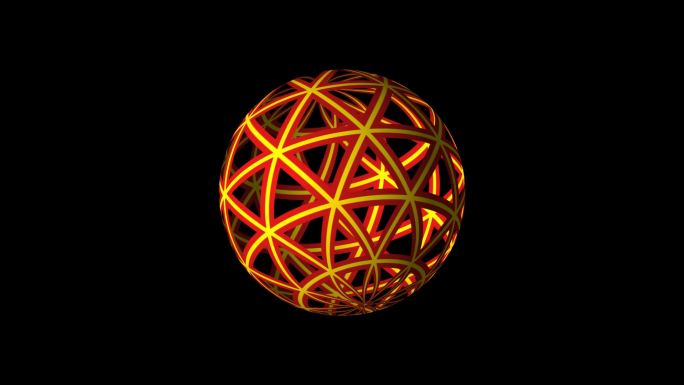 网状纹理圆球几何纹理镂空球体
