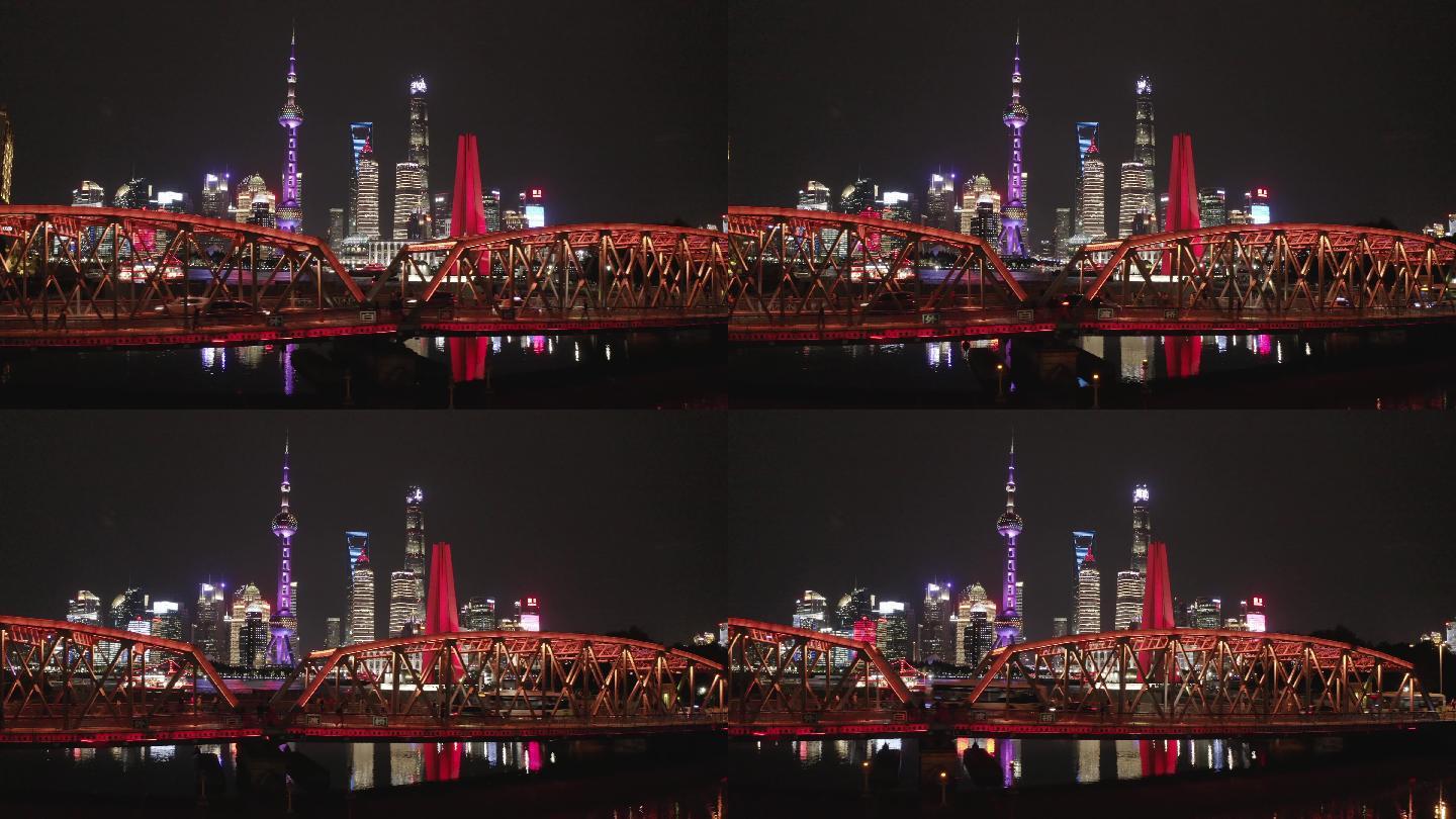 4K航拍上海外白渡桥log版