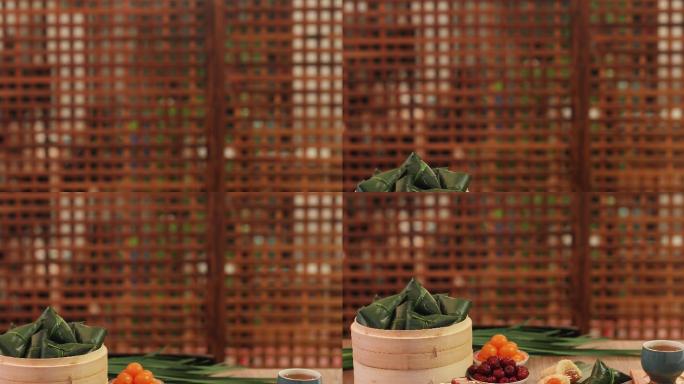 粽子与食材特写传统节日特色食物食物美食馅