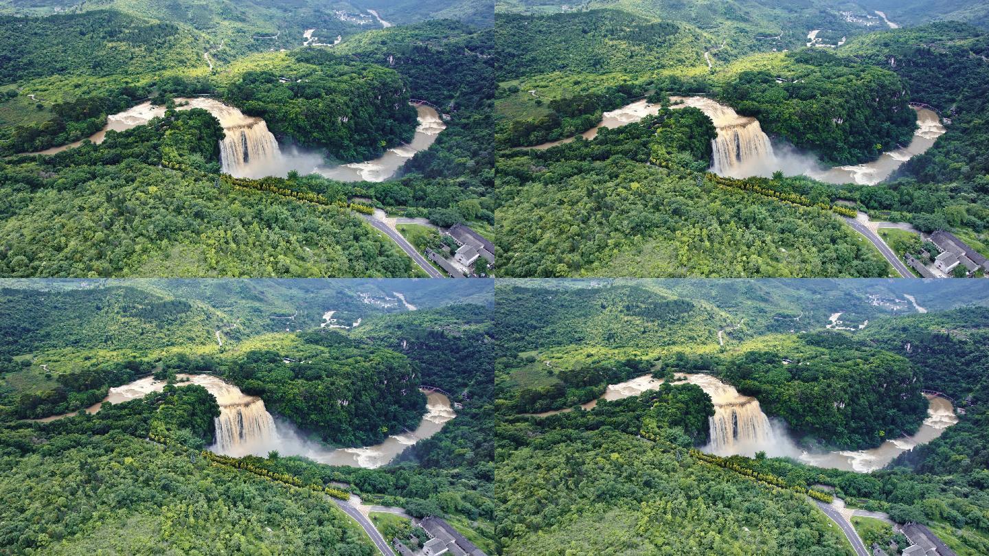 航拍贵州5A级国家景区黄果树大瀑布 1