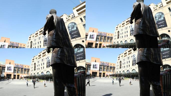 南非约翰内斯堡曼德拉广场雕像空镜2