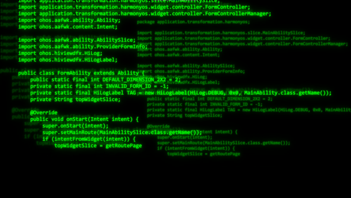 4K黑客程序员攻击代码操作AE模板