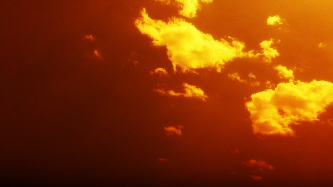 【HD天空】火烧云层燃烧虚拟红色火烧天空