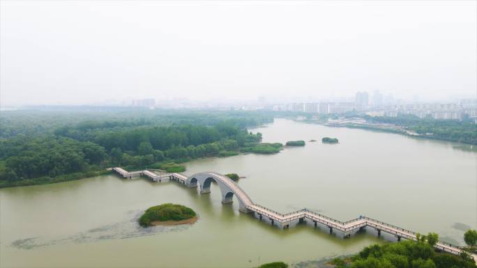 淮安市白马湖生态旅游景区空景