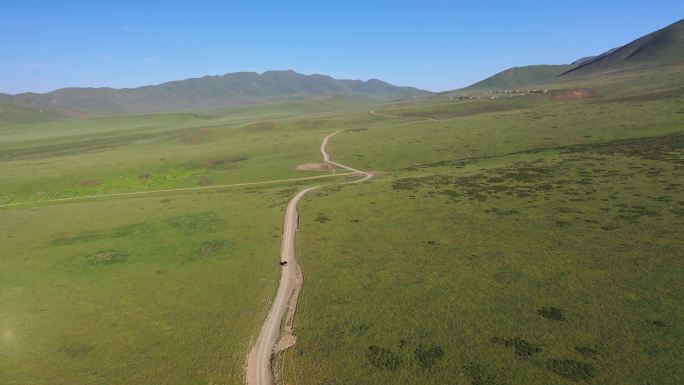 原创 甘肃甘南夏河县桑科草原公路自然风光