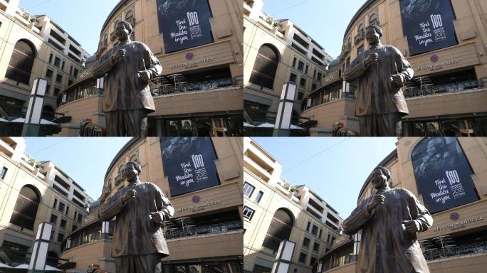 南非约翰内斯堡曼德拉广场雕像空镜4