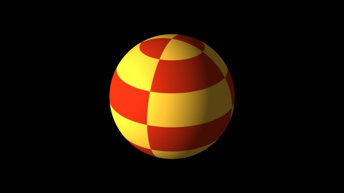 块状纹理球体