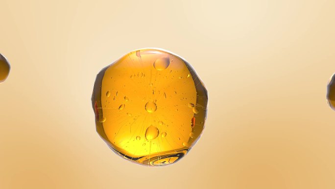 化妆品精华分子精华液气泡细胞结构精油水滴