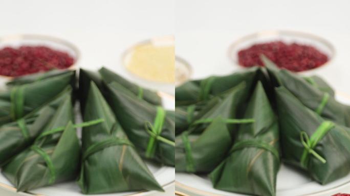 粽子与食材特写端午节美食食物美食节目中国