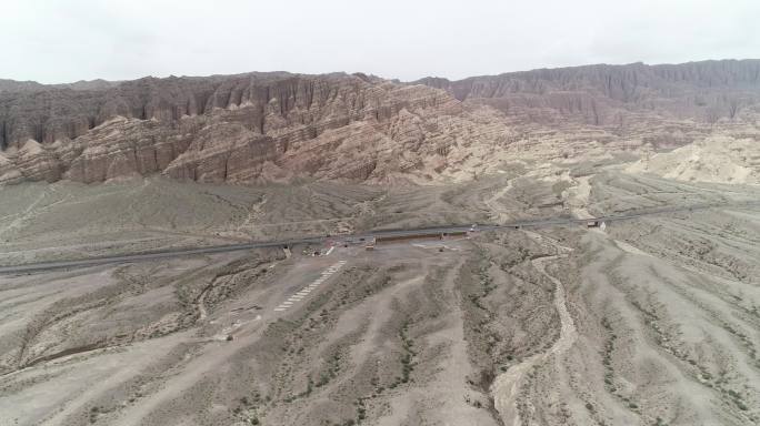 航拍独库公路-库车天山大峡谷