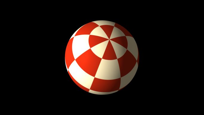 几何图形纹理旋转球体