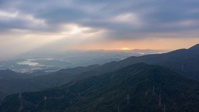 【正版原创】大自然耶稣光山城延时