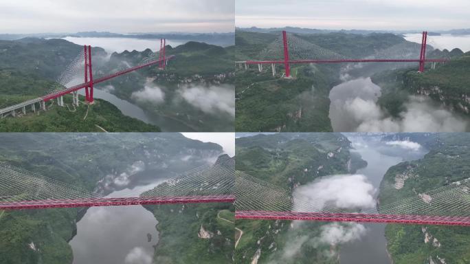 贵州鸭池河大桥全景素材V（4K）