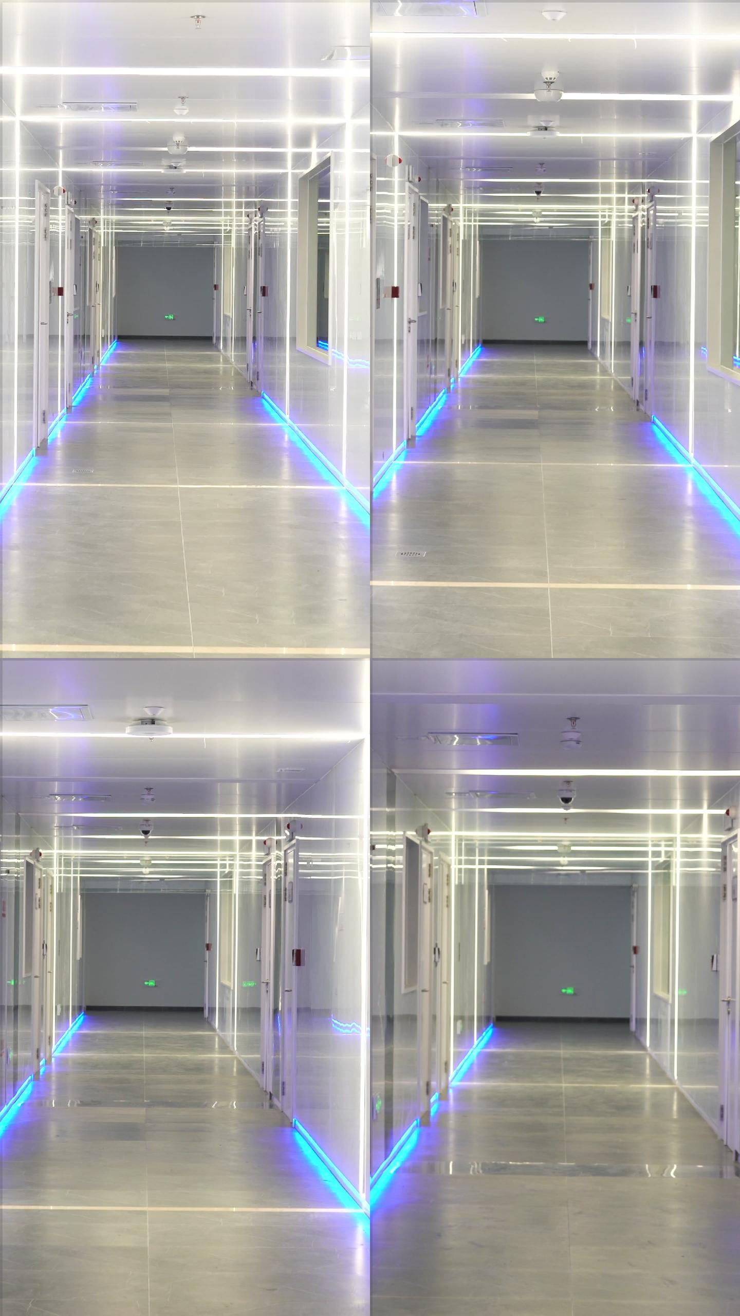 数据中心走廊数据中心走廊科技走廊光影