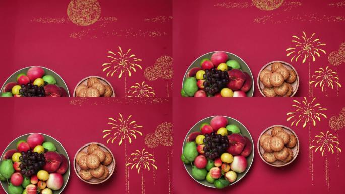 月饼创意摆拍特写中式甜点中国传统节日食品